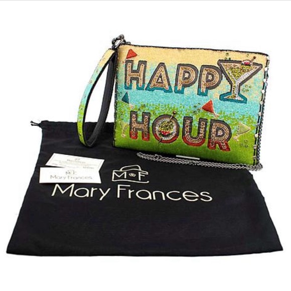 Mary Frances Happy Hour Hand Beaded Clutch - Picture 3 of 8